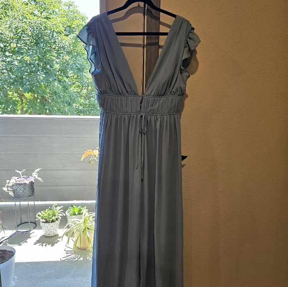 NWT Lulu's Blue Maxi Dress Formal - Picture 4 of 6